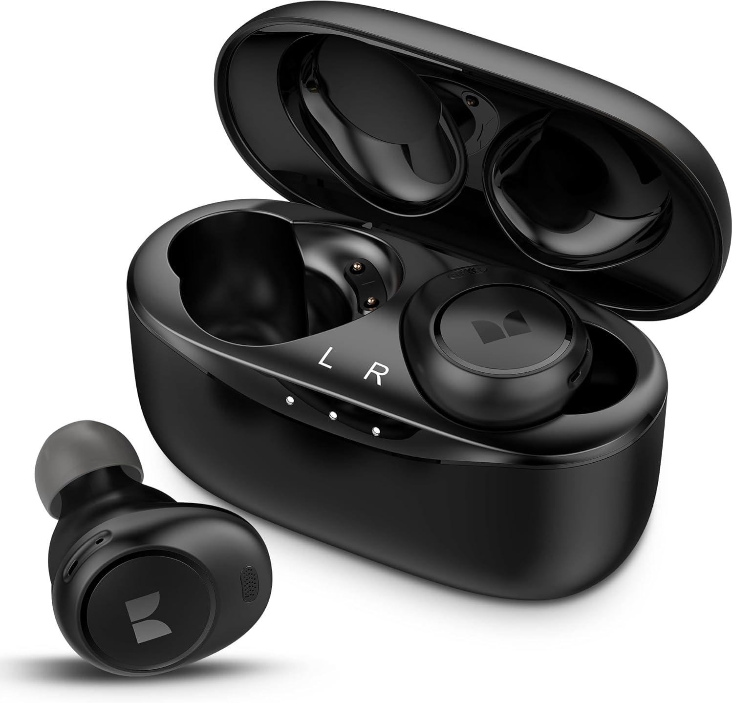 Monster Wireless Earbuds, Achieve 300 AirLinks Headphones Touch Control with Bluetooth 5.3 in-Ear Stereo Headphones, USB-C Quick Charge, Bluetooth Earbuds